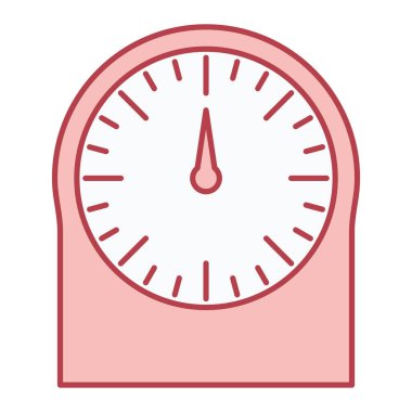 Saat simgesi vektör illüstrasyonu