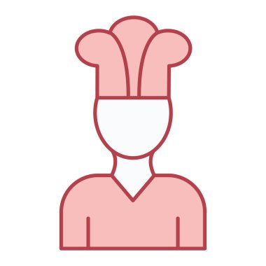 Şef Avatar simgesi vektör illüstrasyon grafik tasarımı