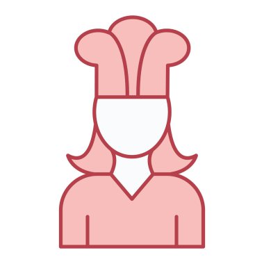 Şef Avatar simgesi vektör illüstrasyon grafik tasarımı