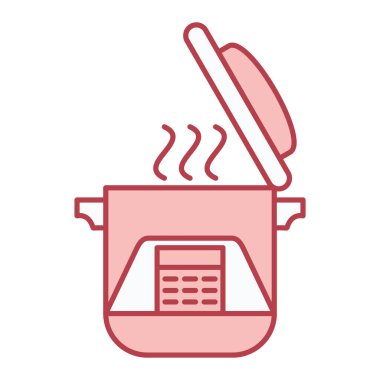 Mutfak gereçleri ikon vektör illüstrasyon tasarımı