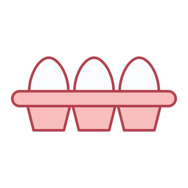 Yumurta ikonu vektörü. Yumurta sepeti işareti. izole edilmiş sembol çizimi