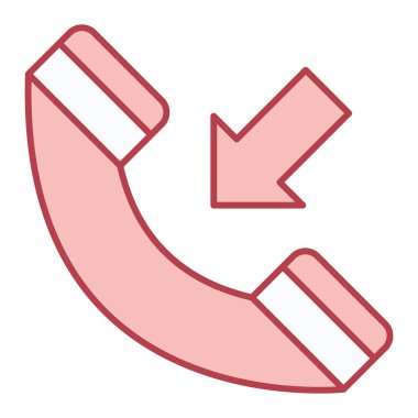 telefon arama simgesi vektör illüstrasyonu