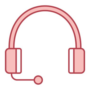 Kulaklık. Web simgesi basit tasarım