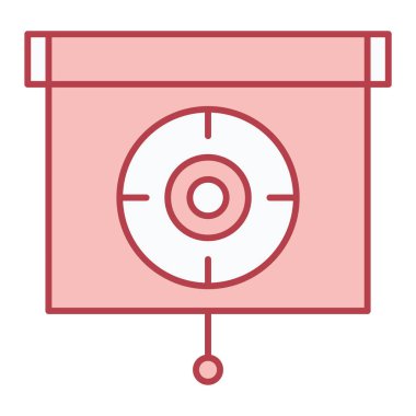 hedef simge vektör illüstrasyonu