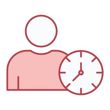 Zaman yönetimi simgesi vektör illüstrasyonu