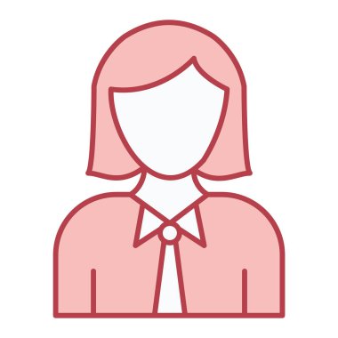 kadın avatar karakter vektör illüstrasyon tasarımı