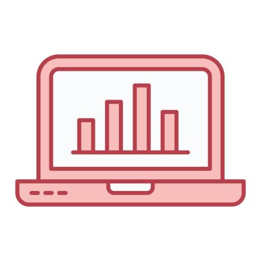 grafik ve grafik vektör illüstrasyon tasarımlı dizüstü bilgisayar