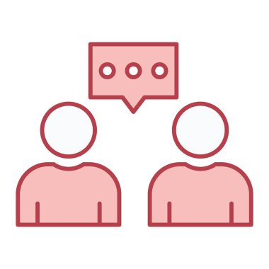 Sohbet simgesi vektör illüstrasyonu