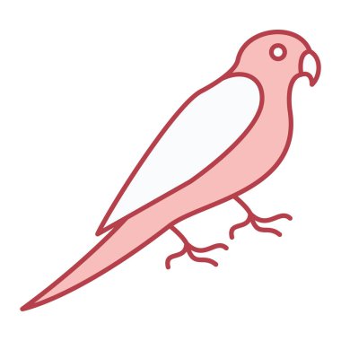 kuş simgesi vektör illüstrasyonu