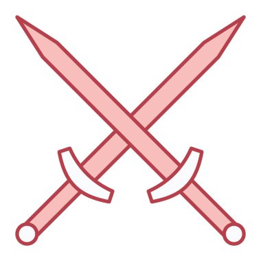 Kılıç simgesi. vektör illüstrasyonu