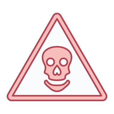 Tehlike uyarısı simgesi. Tehlike sembolü. düz dizayn. vektör illüstrasyonu