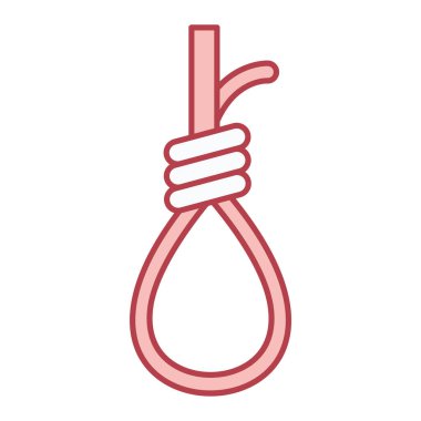 Halat kancası ikonu. Baş vektör illüstrasyonlu el çizimi. izole edilmiş sınır biçimi