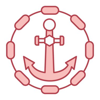 Gemi simgesinin vektör illüstrasyonu