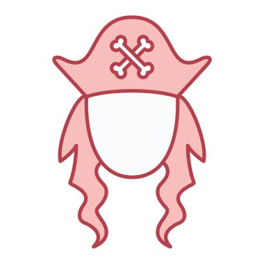 Viking kaptanı çizgi film vektör illüstrasyon grafik tasarımı