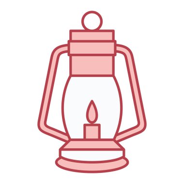 fener simgesi. Web için mum vektör simgelerinin özet çizimi