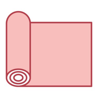 Bir havlu simgesinin vektör illüstrasyonu