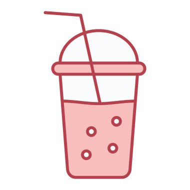 Gazoz. Web simgesi basit illüstrasyon