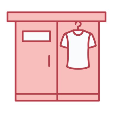 Modern çamaşır ikonunun vektör illüstrasyonu