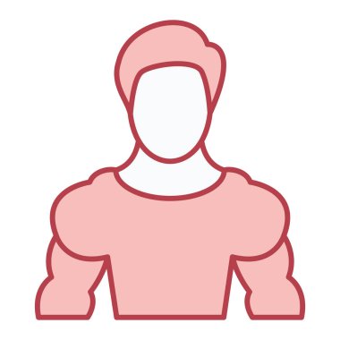 Kadın avatar ikonu. Kadın vektör illüstrasyonunu özetle. beyaz arkaplanda izole