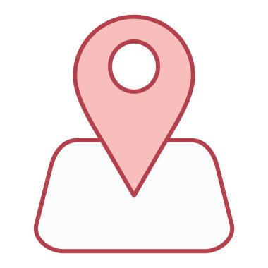 konum pin simgesi vektör illüstrasyonu