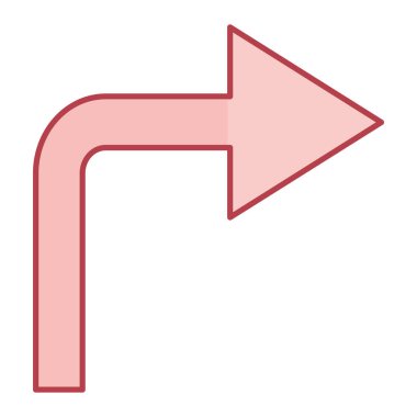 Ok. Web simgesi basit illüstrasyon