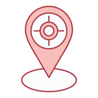 hedef simge vektör illüstrasyonu