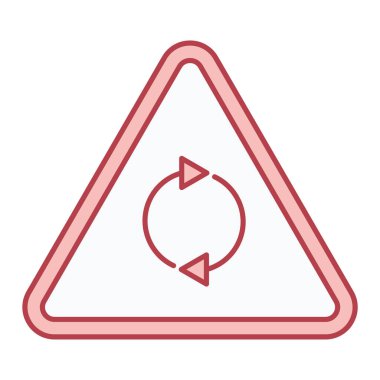 Trafik işaretinin vektör illüstrasyonu