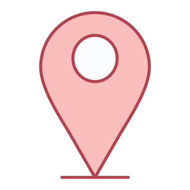 konum pin simgesi vektör illüstrasyonu