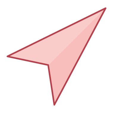 uçak ikonu vektör illüstrasyonu