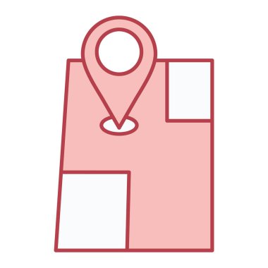 konum pin simgesi vektör illüstrasyonu