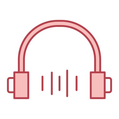 kulaklıklar vektör simgesi tasarımı