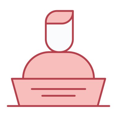 Şapkalı bir kadının vektör çizimi