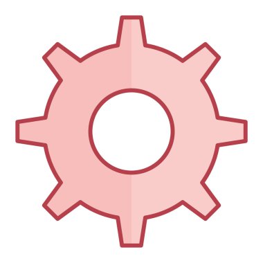 Teçhizat Web simgesi basit illüstrasyon