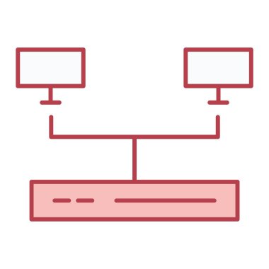 ağ paylaşım simgesi çizimi