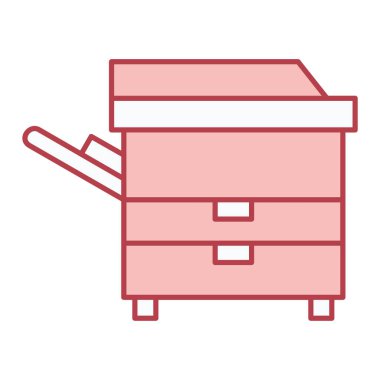 Çekmeceli çekmece ve göğüs vektör çizimi tasarımı