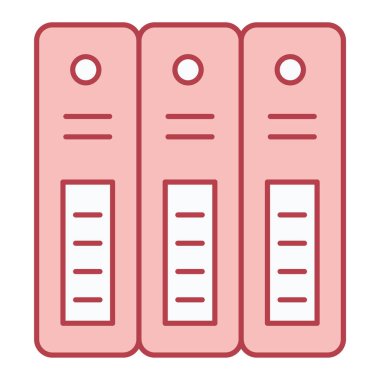 dosya dizinleri ikon vektör illüstrasyonu