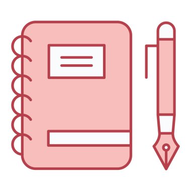 kitap simgesi vektör illüstrasyonu