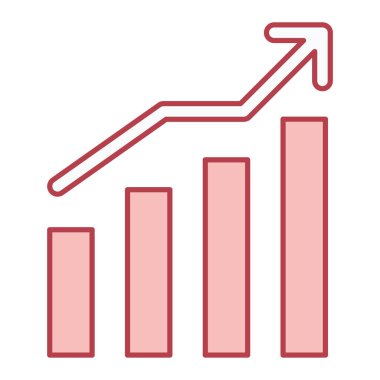 bar çizelgesi simgesi, vektör illüstrasyonu