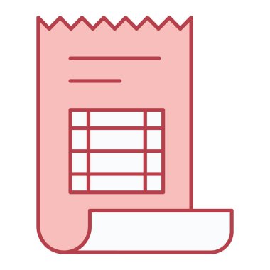 belge simgesi vektör illüstrasyonu