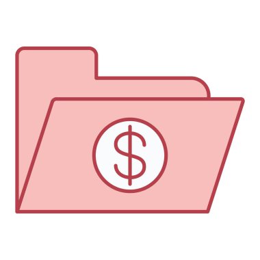 Dolar ve para vektör illüstrasyon tasarımlı cüzdan