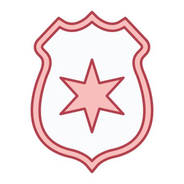 kalkan ikon vektör illüstrasyonu