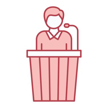 Konuşma balonu vektör çizimi olan kadın