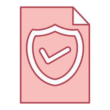 İşaretli simge vektör illüstrasyon tasarımlı kalkan