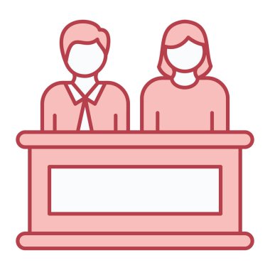 Konuşma kabarcığı vektör çizimi tasarımı olan iş adamları