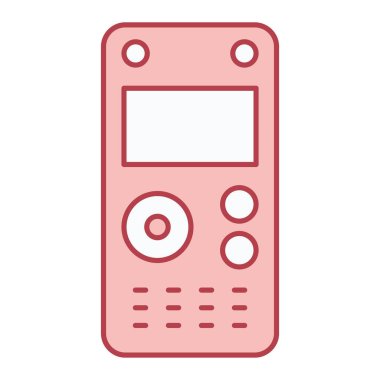 cep telefonu aygıtı simgesi. Uzaktan kumandalı akıllı telefon vektörü kabartma resim grafiği.