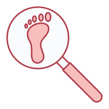 İnsan ayak izlerinin vektör çizimi