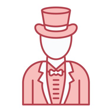 Kolları çapraz vektör çizimi olan şapkalı bir adam.