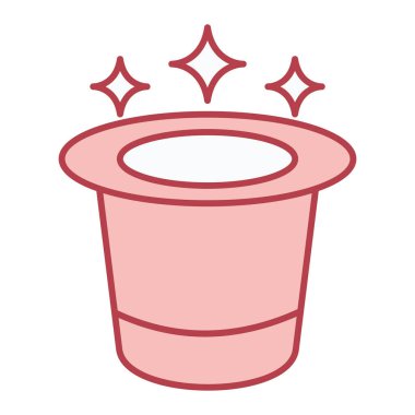 Beyaz arkaplan üzerinde yıldız simgesi olan kova, renkli tasarım, vektör illüstrasyonu