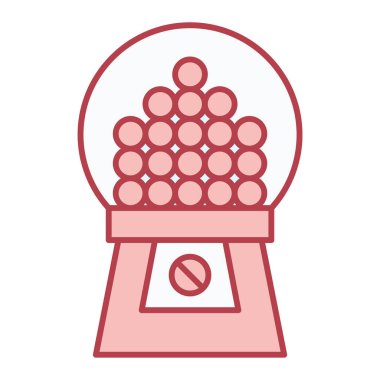 Bir top simgesinin vektör illüstrasyonu