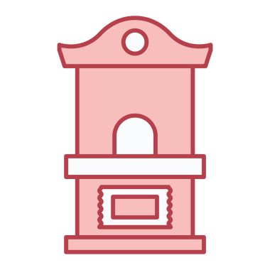 Müze vektör simgesi modern basit illüstrasyon